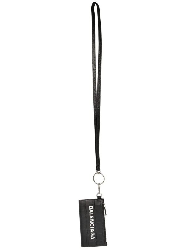 Balenciaga  lanyard zip pouch wallet