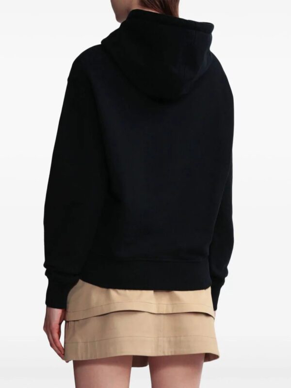 AMI Paris  logo-embroidered drawstring hoodie - Image 4