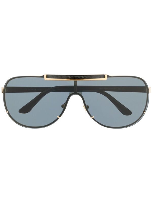 Versace Eyewear logo-detail tinted pilot sunglasses