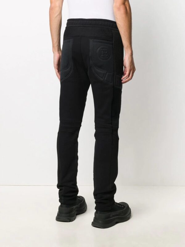 Balmain  panelled padded track pants - Image 4