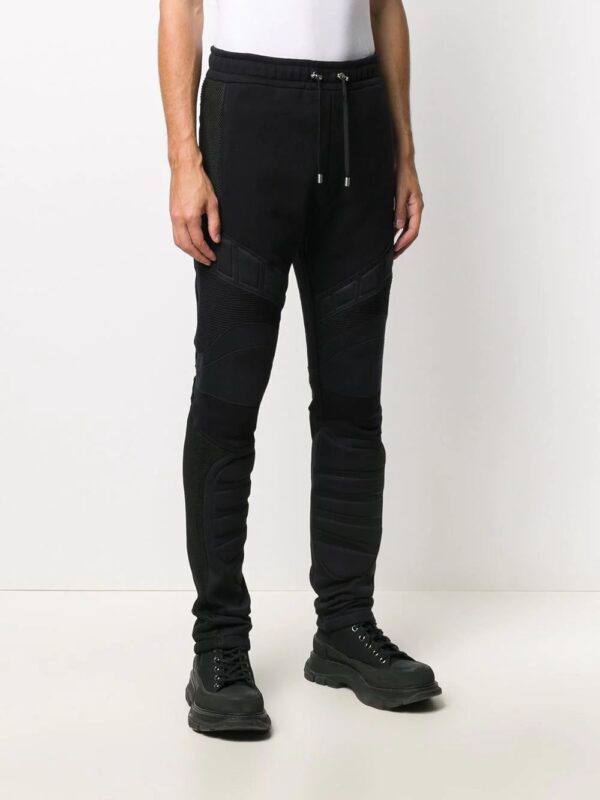 Balmain  panelled padded track pants - Image 3