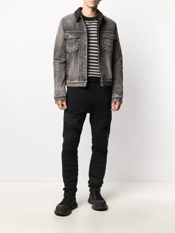 Balmain  panelled padded track pants - Image 2