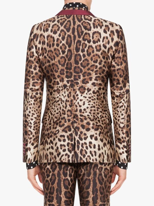 Dolce & Gabbana  leopard print single-breasted blazer - Image 4