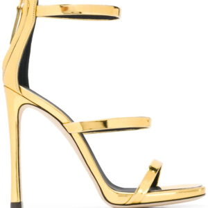 Giuseppe Zanotti  crossover strap metallic sandals
