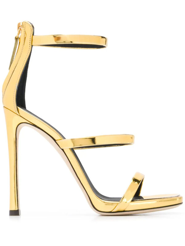 Giuseppe Zanotti  crossover strap metallic sandals