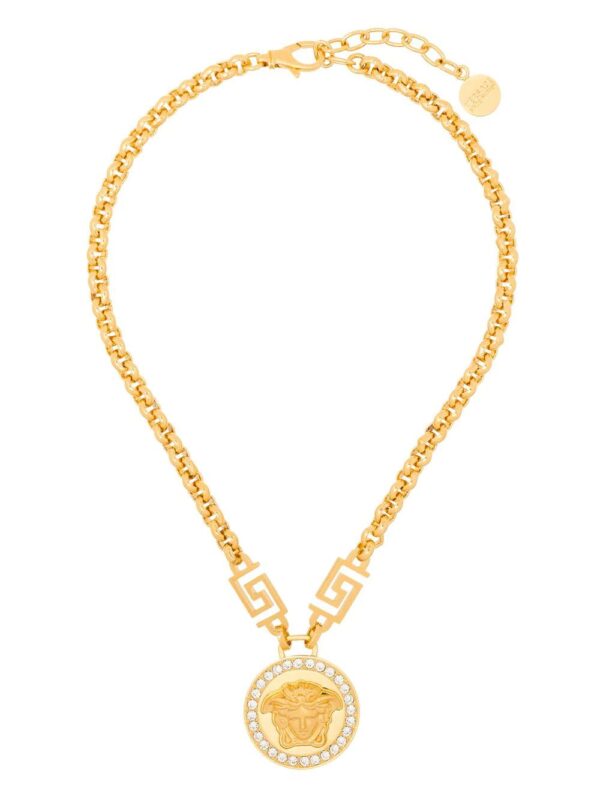 Versace  Icon Medusa crystal-embellished necklace