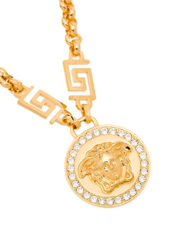 Versace  Icon Medusa crystal-embellished necklace - Image 3