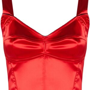 Dolce & Gabbana satin bustier top