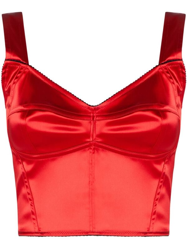 Dolce & Gabbana satin bustier top