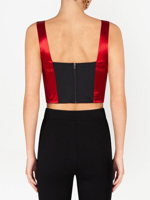 Dolce & Gabbana satin bustier top - Image 4