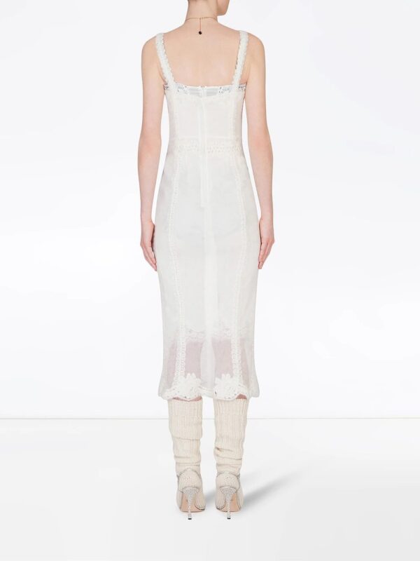 Dolce & Gabbana  sweetheart-neckline lace sheath dress - Image 4