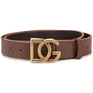 Dolce & gabbana  DG buckle leather belt