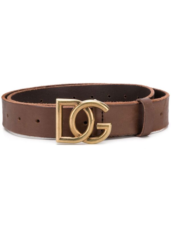 Dolce & gabbana  DG buckle leather belt