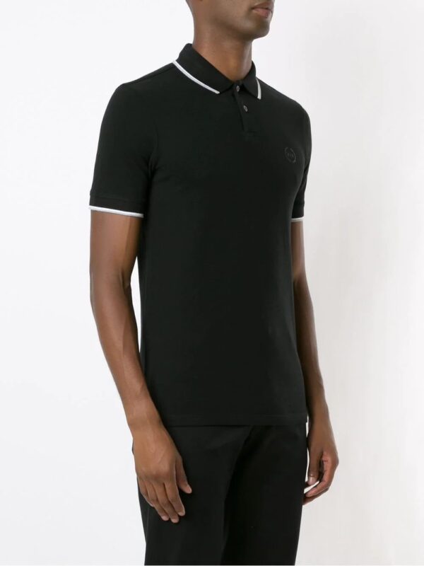 Armani Exchange  contrasting-trim polo shirt - Image 2