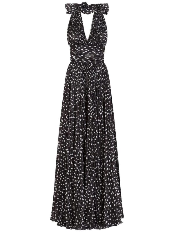 Dolce & Gabbana  polka-dot floor-length dress