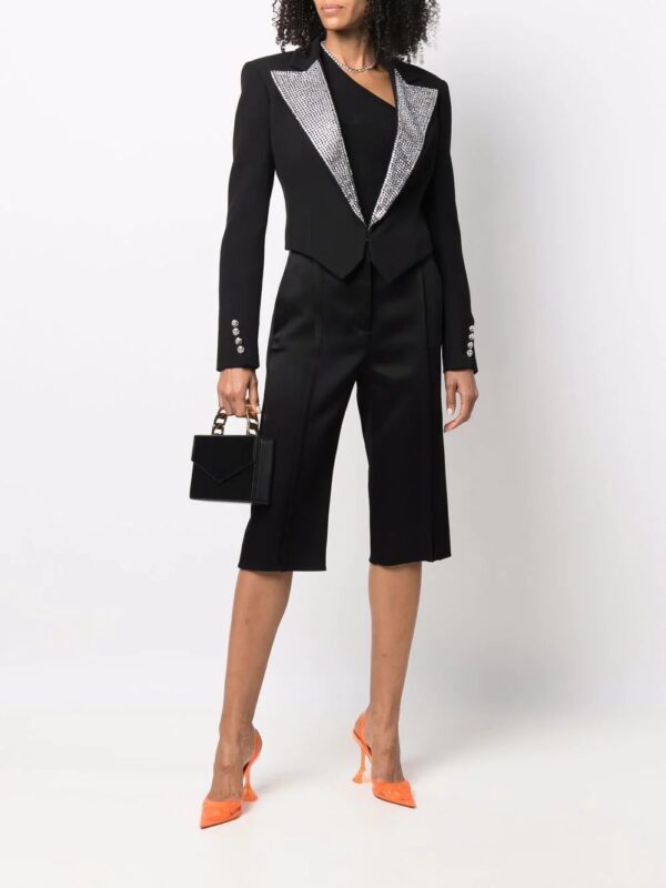 Philipp Plein  crystal-embellished cropped blazer - Image 2