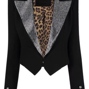 Philipp Plein  crystal-embellished cropped blazer