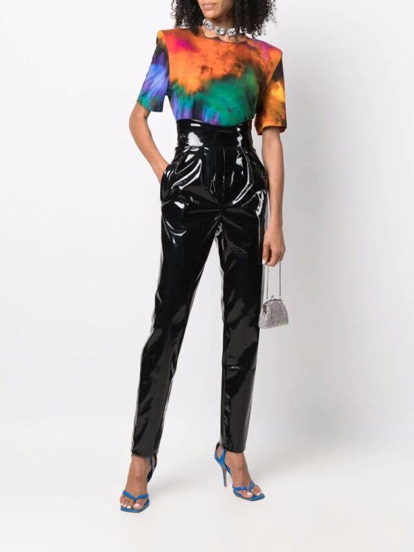 Philipp Plein  high-waisted long latex trousers - Image 2