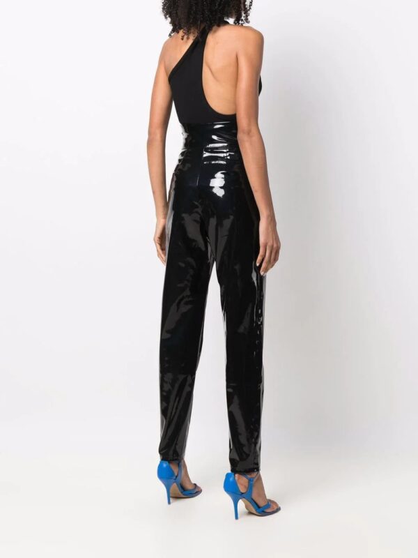 Philipp Plein  high-waisted long latex trousers - Image 4