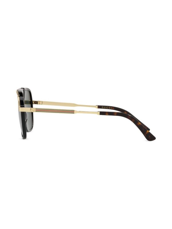 Gucci Eyewear Web detail navigator-frame sunglasses - Image 3