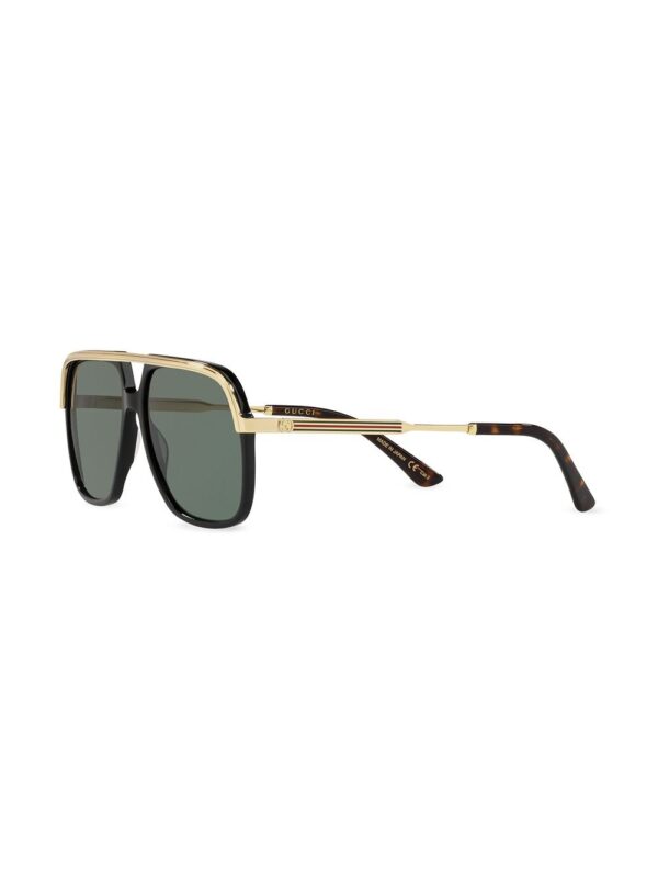 Gucci Eyewear Web detail navigator-frame sunglasses - Image 2