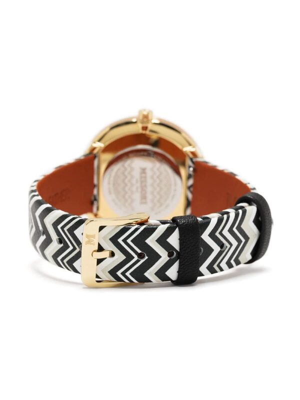 Missoni  M1 chevron-strap watch - Image 4