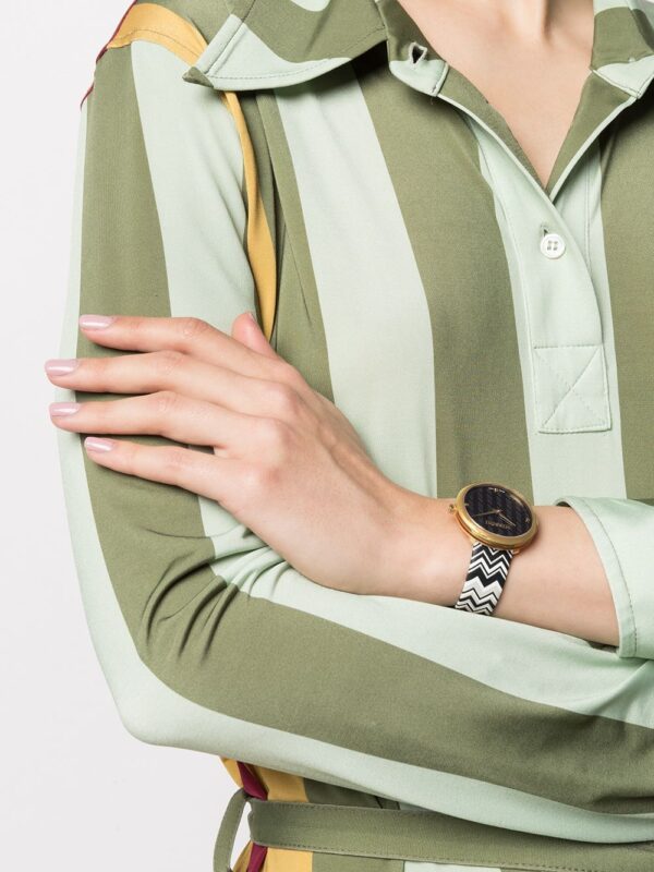 Missoni  M1 chevron-strap watch - Image 2