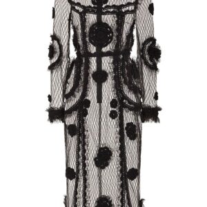 Dolce & Gabbana floral-embroidered sheath dress