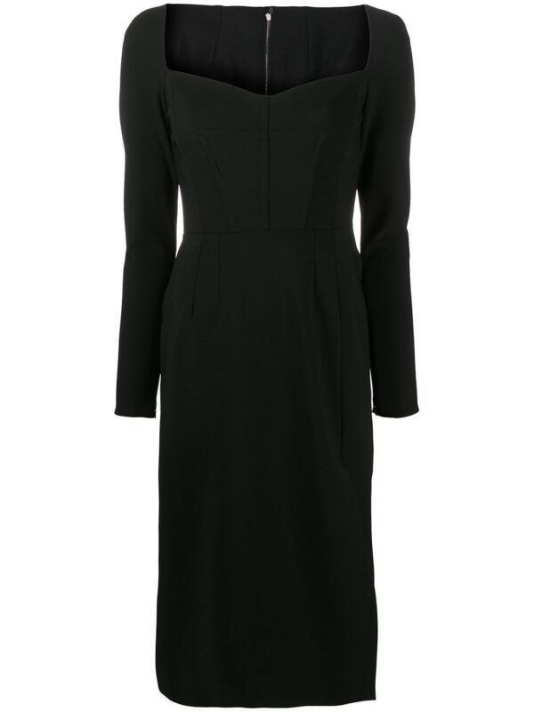 Dolce & Gabbana sweetheart-neck sheath dress
