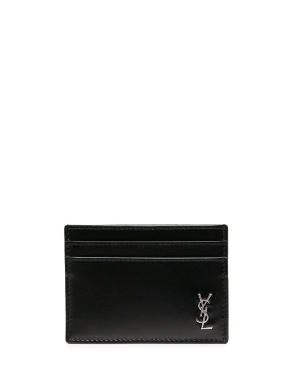 Saint Laurent  logo plaque cardholder