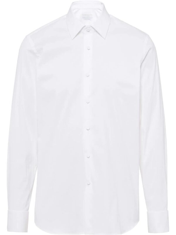 Prada  spread collar button-up shirt