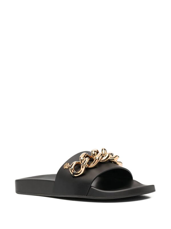Versace  chain-embellished Medusa slides - Image 2