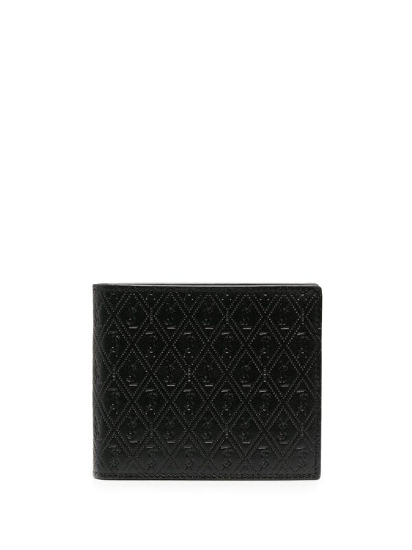 Saint Laurent  perforated leather wallet
