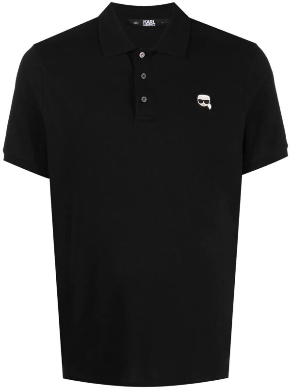 Karl Lagerfeld ikonik Karl logo-patch polo shirt