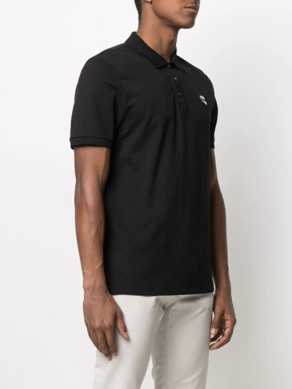 Karl Lagerfeld ikonik Karl logo-patch polo shirt - Image 3