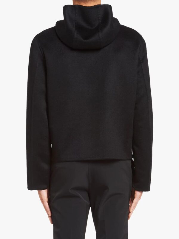 Prada  zip front knitted hoodie - Image 4