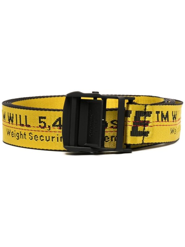 Off-white logo-tape adjustable-fit belt