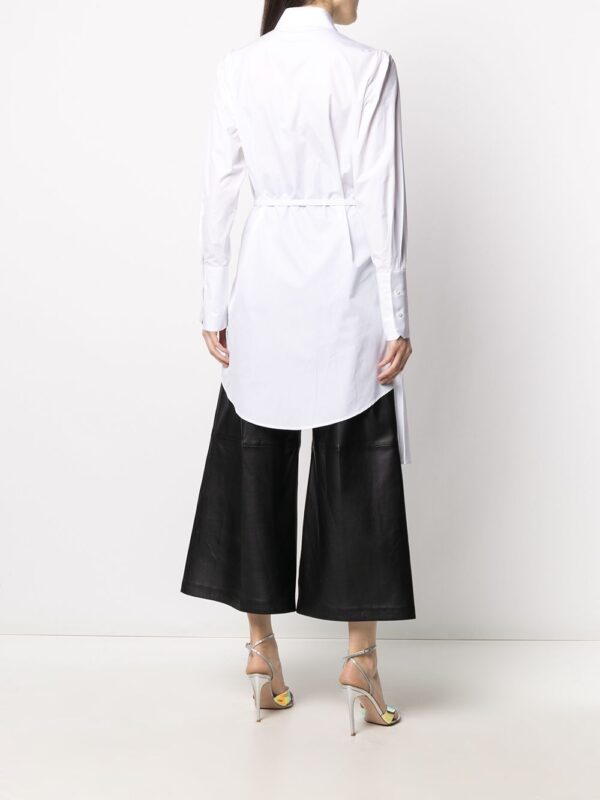 Off-White embroidered logo shirt dress - Image 4