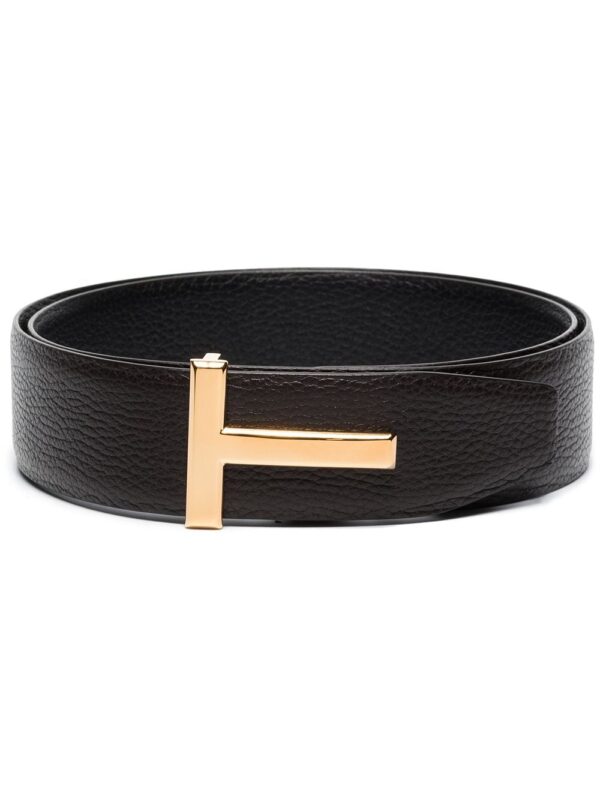 Tom Ford calf leather T-buckle belt