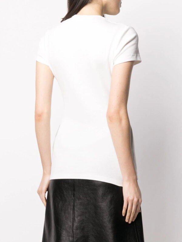Off-White  basic ribbed T-shirt - Image 4