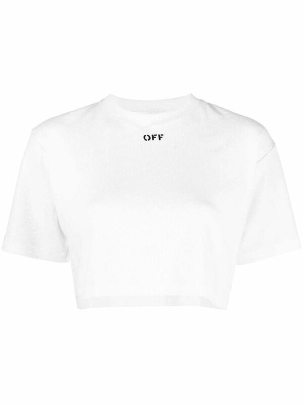 Off-White  cropped short-sleeve T-shirt