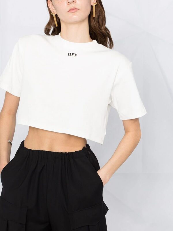 Off-White  cropped short-sleeve T-shirt - Image 3