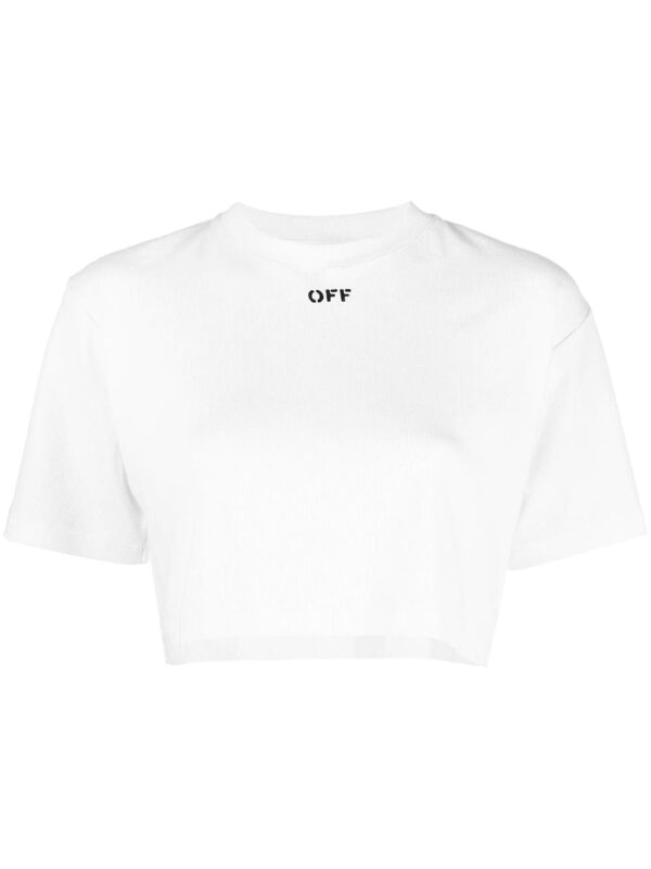 Off-White  cropped short-sleeve T-shirt