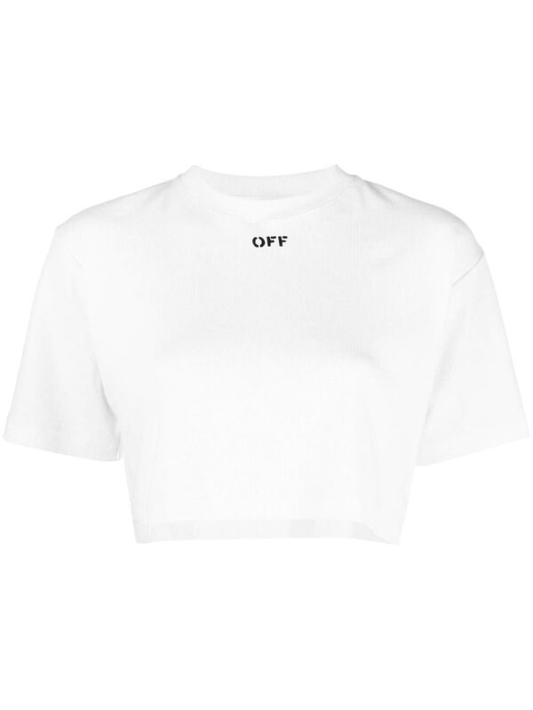 Off-White  cropped short-sleeve T-shirt
