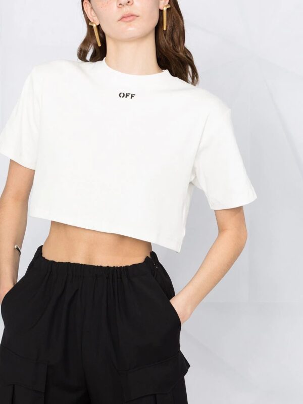 Off-White  cropped short-sleeve T-shirt - Image 3