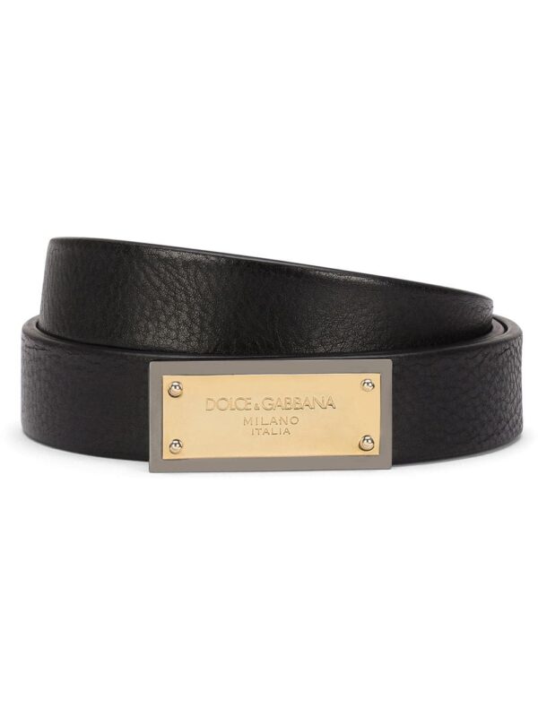 Dolce & gabbana  logo plaque belt