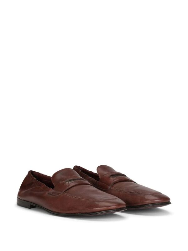 Dolce & Gabbana  logo-embossed leather slippers - Image 2