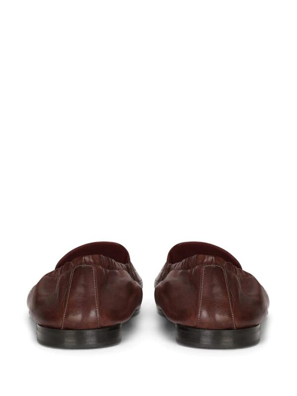 Dolce & Gabbana  logo-embossed leather slippers - Image 3
