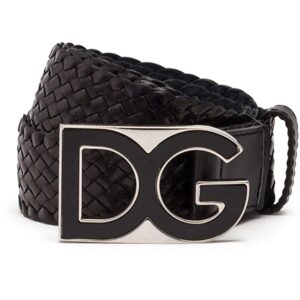 Dolce & gabbana  DG buckle interwoven belt