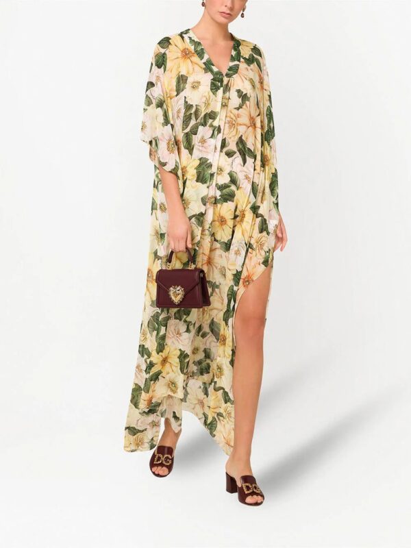 Dolce & Gabbana  floral-print silk maxi dress - Image 2